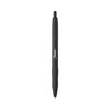 Sharpie S-Gel Premium Metal Barrel Gel Pen, Retractable, Medium 0.7 mm, Black Ink, Black Barrel, PK12, 12PK 2153580